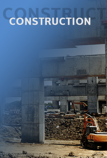 construction site with machines